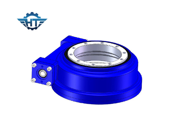 7 Inch IP66 Small Backlash Worm Gear Slew Drive With Special Hydraulic Motor For Construction Machinery